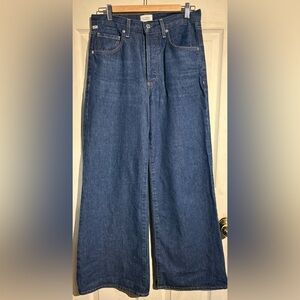 Citizens Of Humanity Blue Flare & Wide Leg Jeans